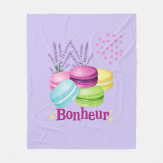 French Macarons Fleece Blanket