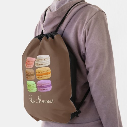 French Macarons _ muti_colored pastels  Drawstring Bag