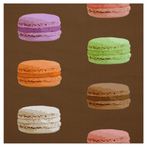 French Macarons _ muti_colored pastels Fabric