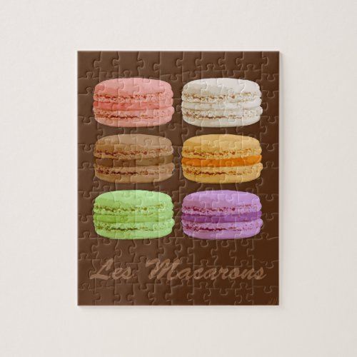 French Macarons _ muti_colored pastels Jigsaw Puzzle