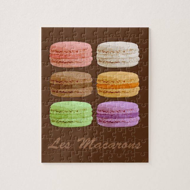 French Macarons - muti-colored pastels Jigsaw Puzzle (Vertical)