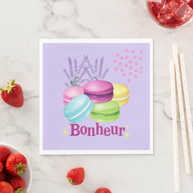 French Macarons Napkins (Insitu)