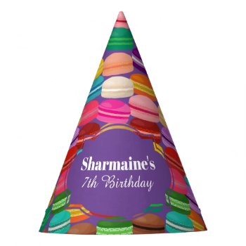 French Macarons Parisian Theme Party Hat by thepapershoppe at Zazzle