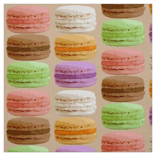 French Macarons - pastel colors Fabric