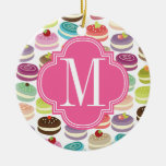 French Macarons Personalized Ceramic Ornament