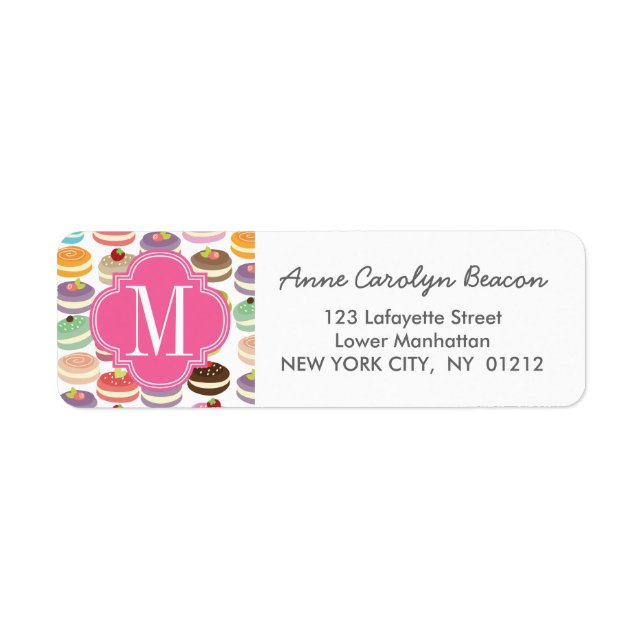 French Macarons Personalized Label (Front)