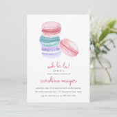 French Macarons Sweet Sixteen Party Invitation (Standing Front)