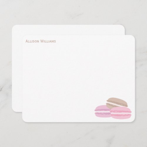 French Macarons Thank You Notes Invitation