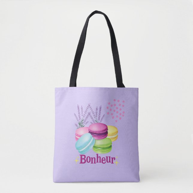  French Macarons Tote Bag (Front)