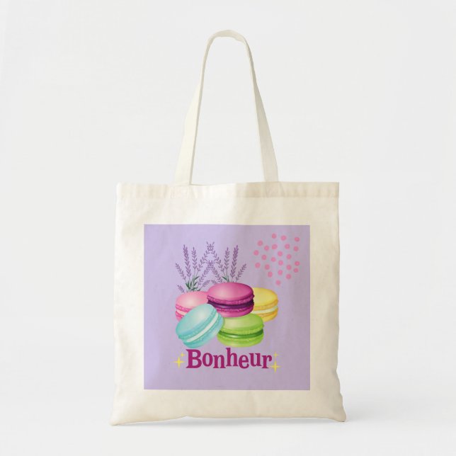  French Macarons Tote Bag (Front)