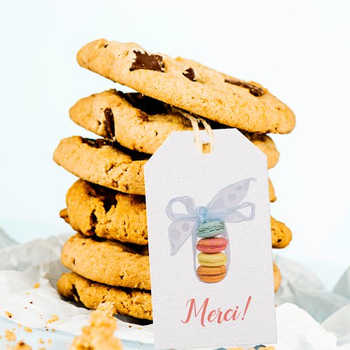 French Macaroons Bakery Flavor Price Menu Gift Tags