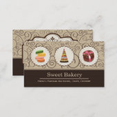 French Macaroons - Custom Dessert Bakery Store Business Card (Front/Back)