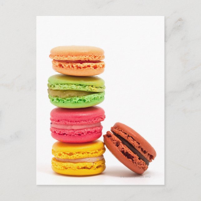French macaroons postcard (Front)
