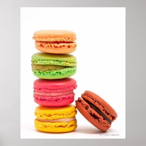 French macaroons poster