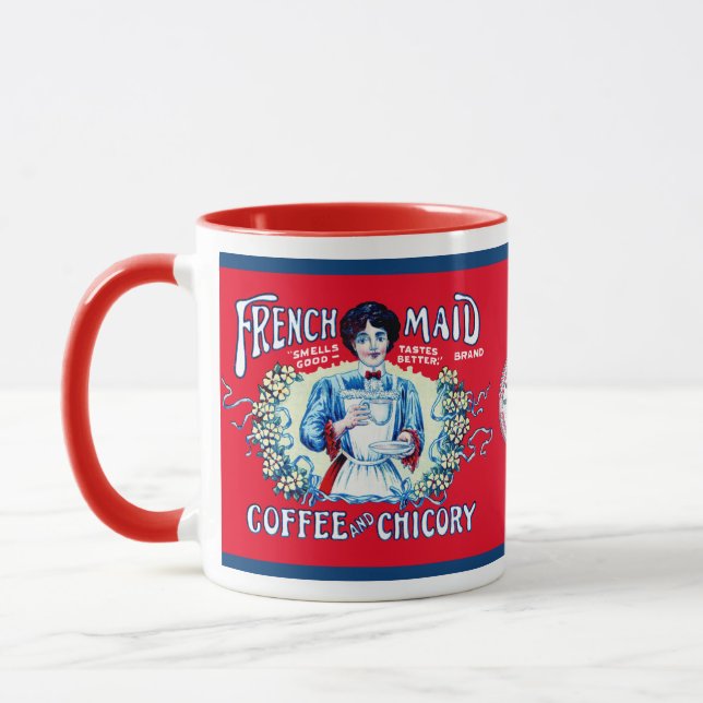 French Maid Coffee and Chicory Mug (Left)