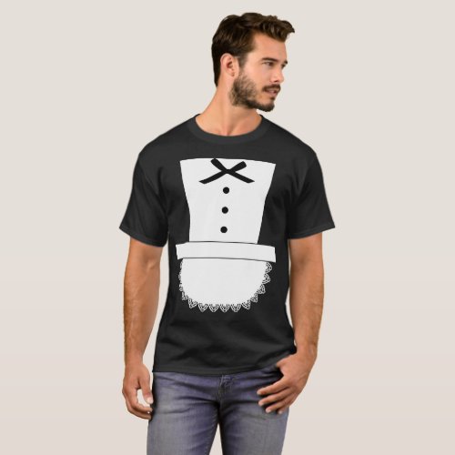 French Maid Halloween Costume tuxedo T_Shirts