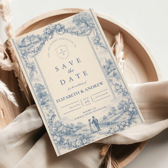 French Manor Countryside Wedding Save The Date (Creator Uploaded)