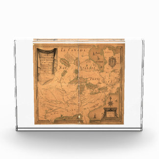 French Map of North America by Franquelin (1685) Award