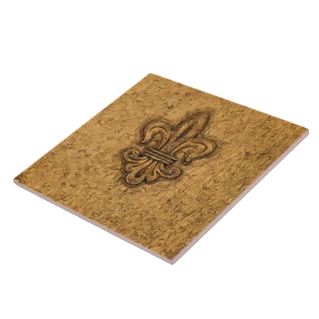 French Mardi Gras | Fleur De Lis New Orleans Tile (Side)