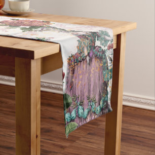 French Marie Antoinette inspired shabby chic  Short Table Runner