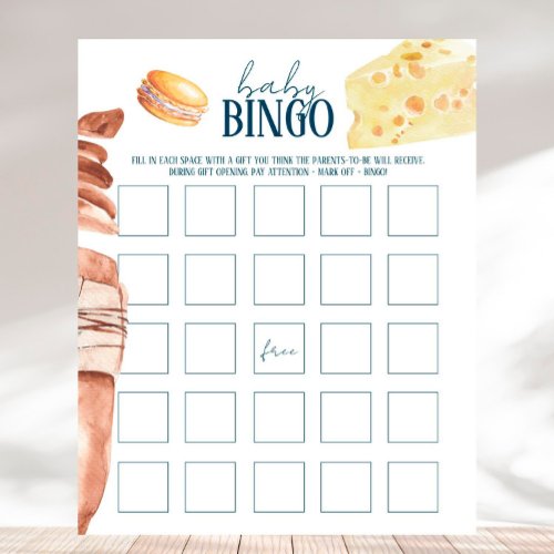 French Market _ Baby Shower Baby Bingo Game