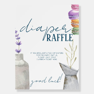 French Market  - Baby Shower Diaper Raffle Sign