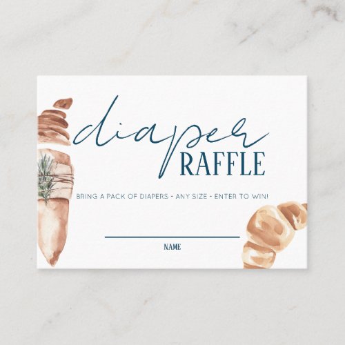 French Market _ Baguette _ Diaper Raffle Insert