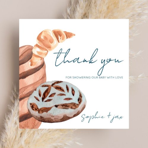French Market _ Baguette _ Shower Thank You Card