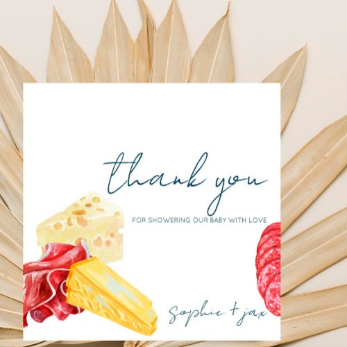 French Market _Charcuterie_ Shower Thank You Card