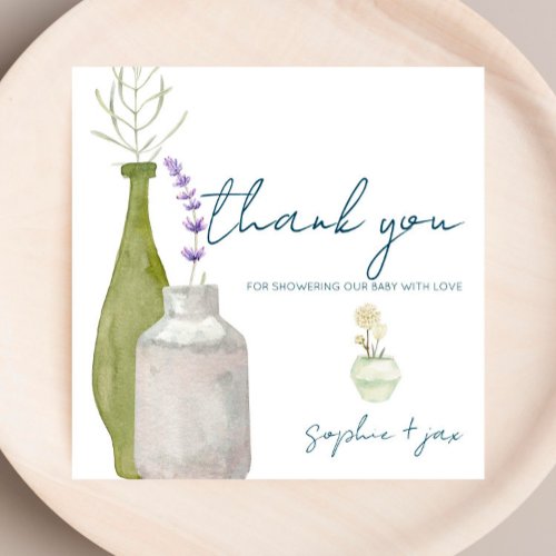 French Market _ Flowers _ Shower Thank You Card