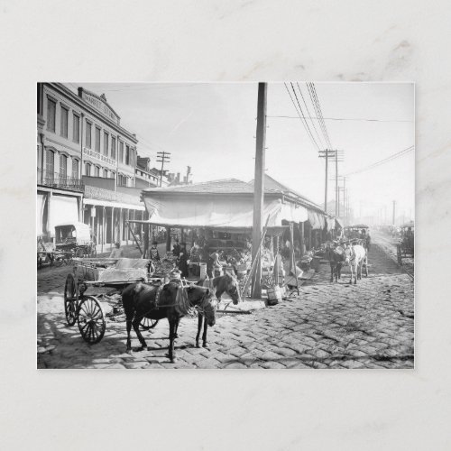 French Market in New Orleans 1906 Postcard