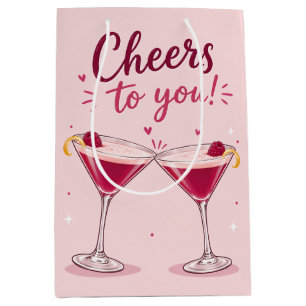 French Martini Birthday Gift Bag