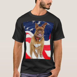 French Mastiff American Pride T-Shirt