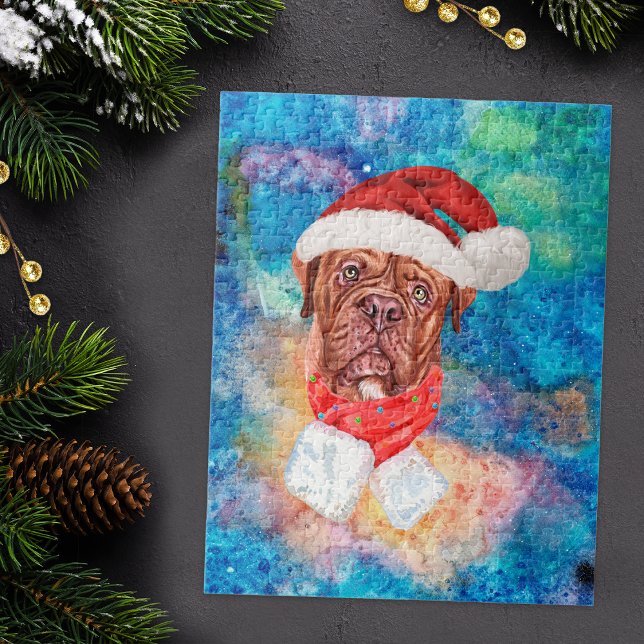 French Mastiff Breed Dog Christmas Jigsaw Puzzle (Creator Uploaded)