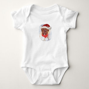 French Mastiff Christmas Gifts For Dog Lovers Baby Bodysuit