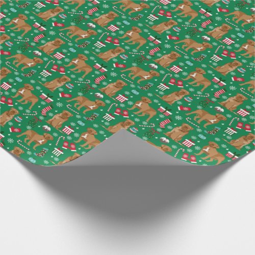French Mastiff Dog Christmas Wrapping Paper