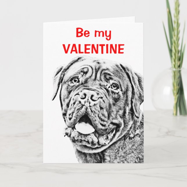 French Mastiff Holiday Card (Front)