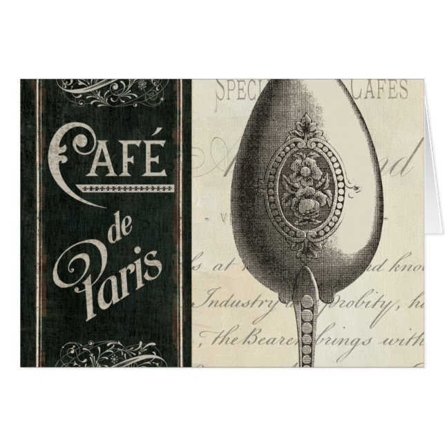 French Menu Cards (Front Horizontal)