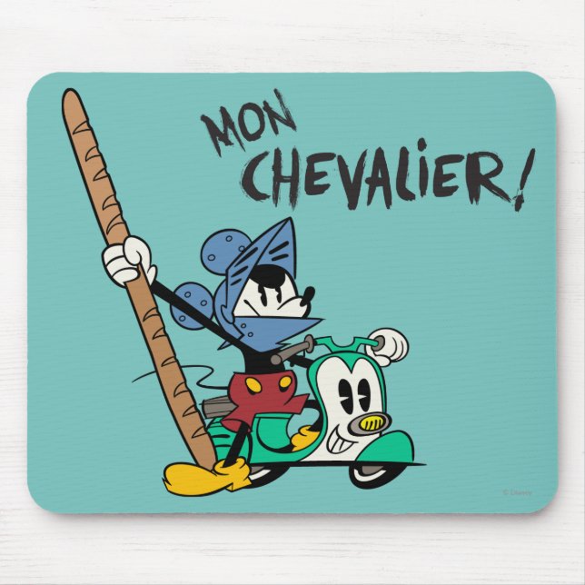 French Mickey | Bagette Knight Mouse Pad (Front)