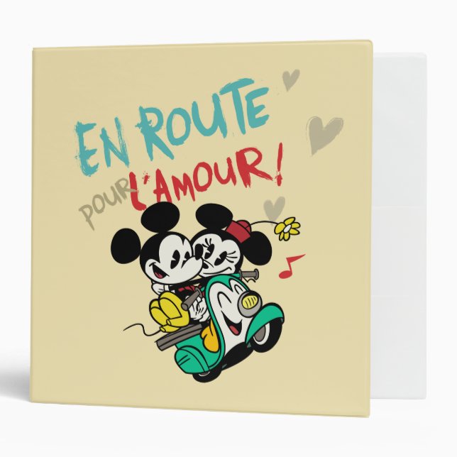 French Mickey | En Route pour L'Amour 3 Ring Binder (Front/Inside)