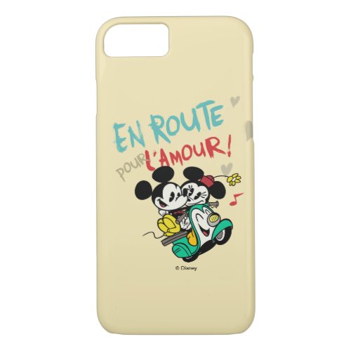 French Mickey  En Route pour LAmour iPhone 87 Case