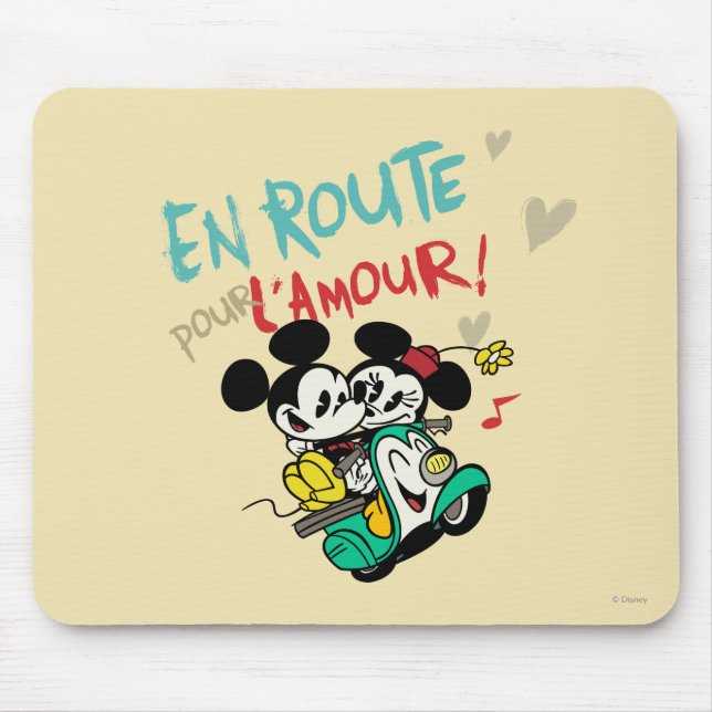 French Mickey | En Route pour L'Amour Mouse Pad (Front)