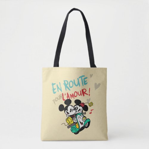 French Mickey  En Route pour LAmour Tote Bag