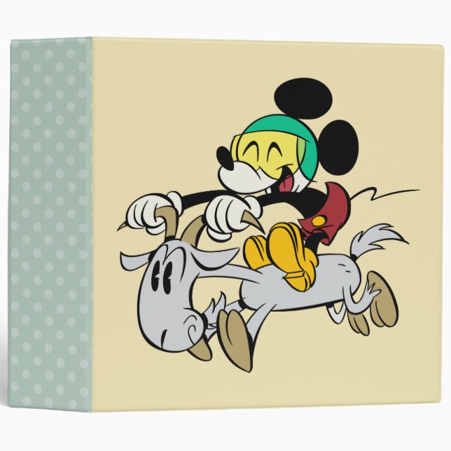 French Mickey | Happy on Vespa Binder (Front/Spine)