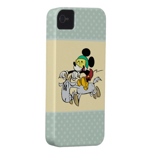 French Mickey | Happy on Vespa Case-Mate iPhone Case (Back/Right)