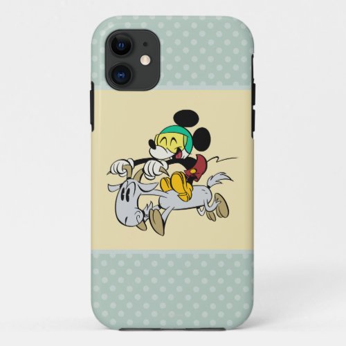 French Mickey  Happy on Vespa iPhone 11 Case