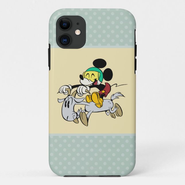 French Mickey | Happy on Vespa Case-Mate iPhone Case (Back)