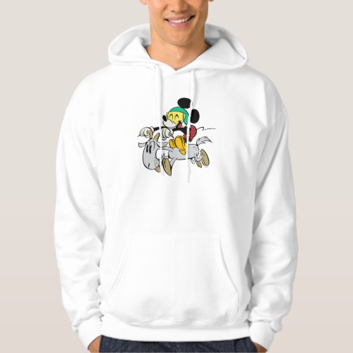 French Mickey  Happy on Vespa Hoodie