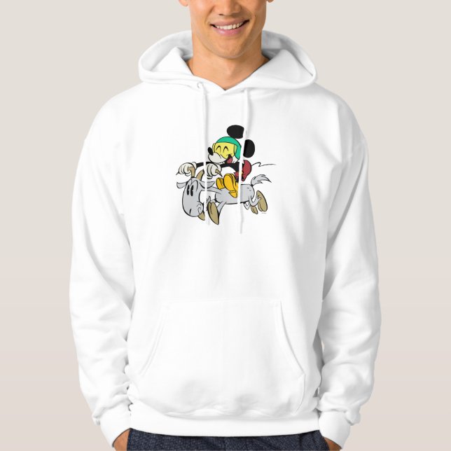French Mickey | Happy on Vespa Hoodie (Front)