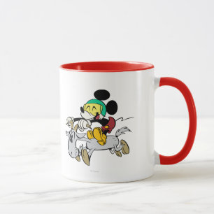 French Mickey Happy on Vespa Mug